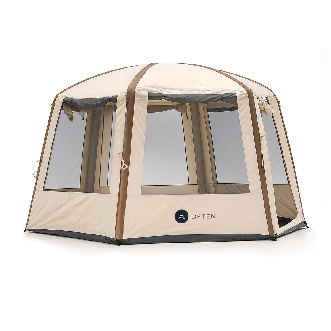Often Bunker - Inflatable Hexagonal Dome Camping Beach Shelter Tent