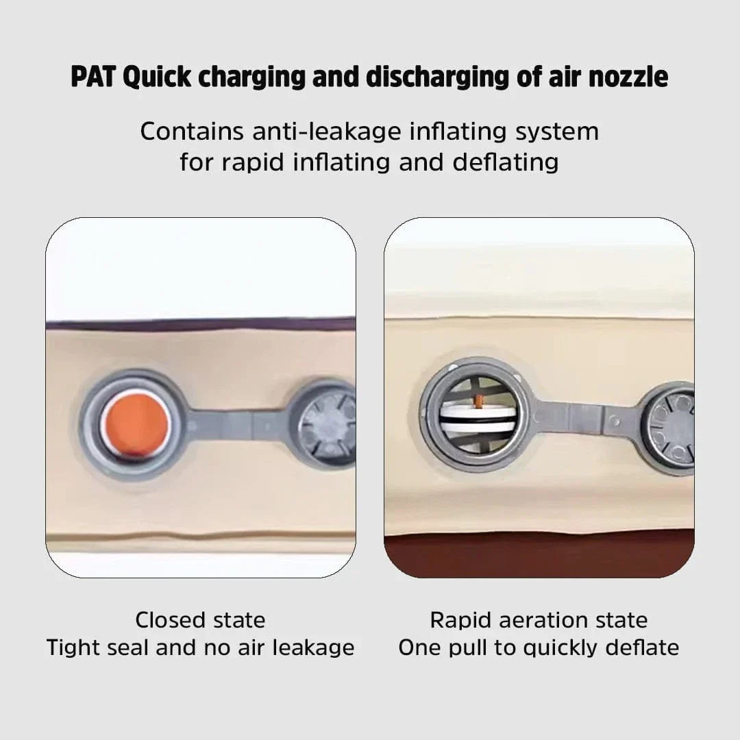 Often Accessories 2 Persons (200 x 132 x 10cm / 52x79x4in) x 10 cm Thickness Often Deluxe Self Inflatable Soft Foam Air Mattress