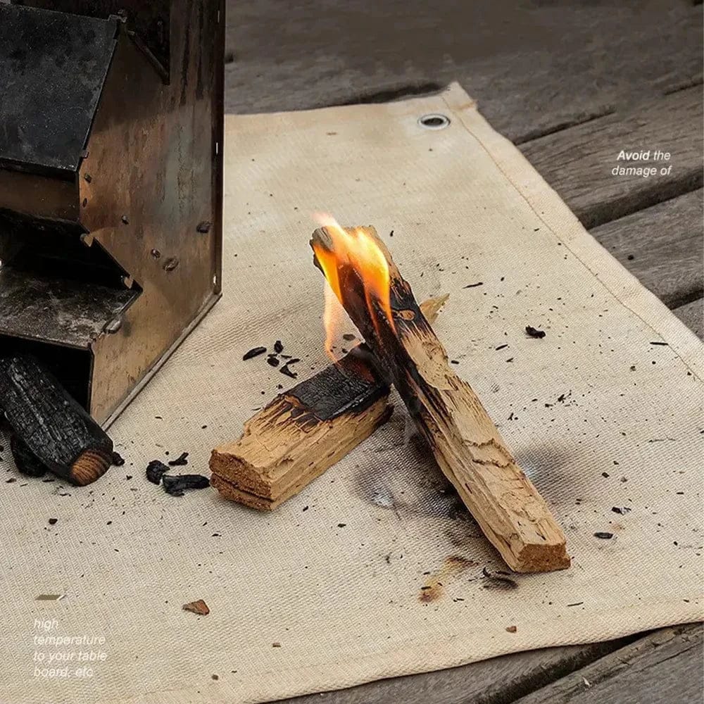 Often Accessories 39' x 39' (1 mt x 1 mt) Often Fireproof Fiberglass Mat Protection