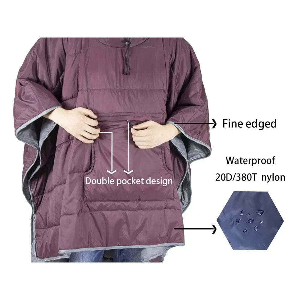 Often Accessories Black / Light Gray Often Alaska Waterproof Outdoor Poncho / Sleeping Bag