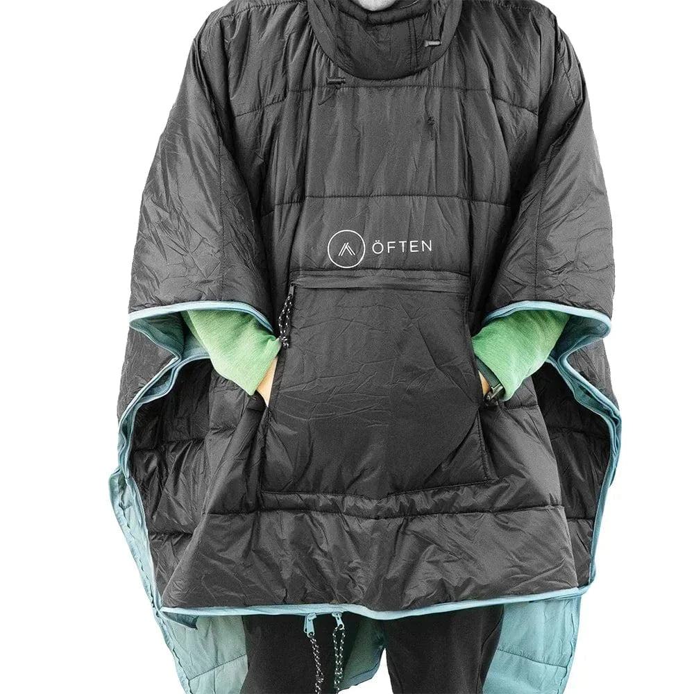 Often Accessories Black / Light Gray Often Alaska Waterproof Outdoor Poncho / Sleeping Bag