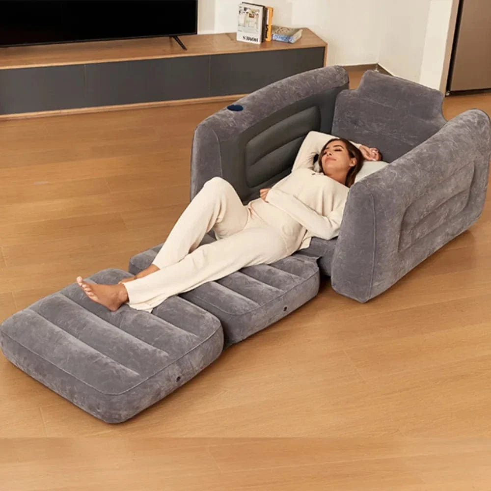 Often Accessories Intex High Quality Inflatable Single Person Pull-Out Bed Sofa