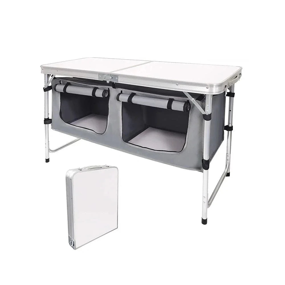 Often Accessories Light Grey Often Foldable Lightweight Storage Picnic Table