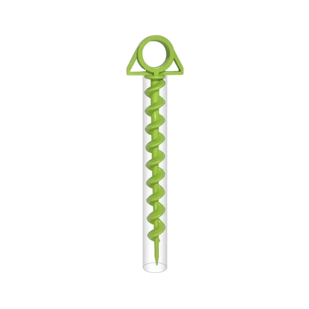 Often Accessories Lime Green Often 30cm Heavy Duty Spiral Sand Dirt Stake