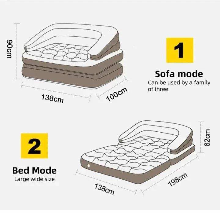 Often Accessories Often 5 in 1 Multi Inflatable Lounger Sofa & Mattress Outdoor / Indoor