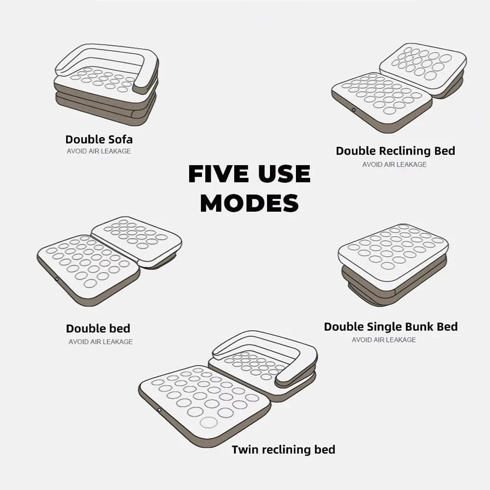 Often Accessories Often 5 in 1 Multi Inflatable Lounger Sofa & Mattress Outdoor / Indoor