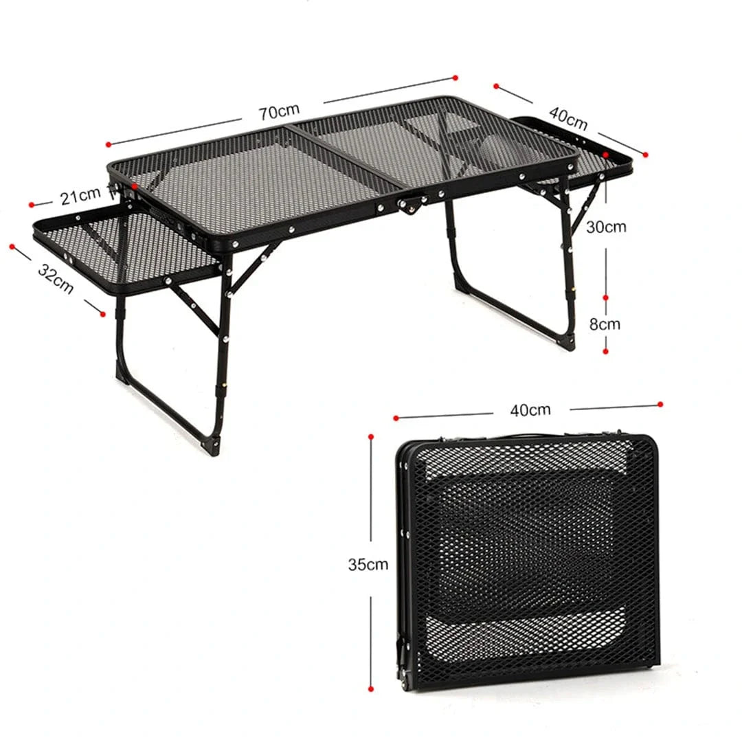 Often Accessories Often Craft Adjustable Aluminum Table with shelves