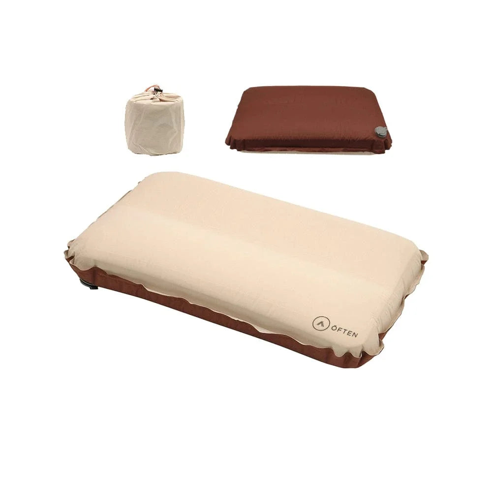 Often Accessories Often Deluxe Automatic Inflatable Soft Foam Ultralight Travel Pillow