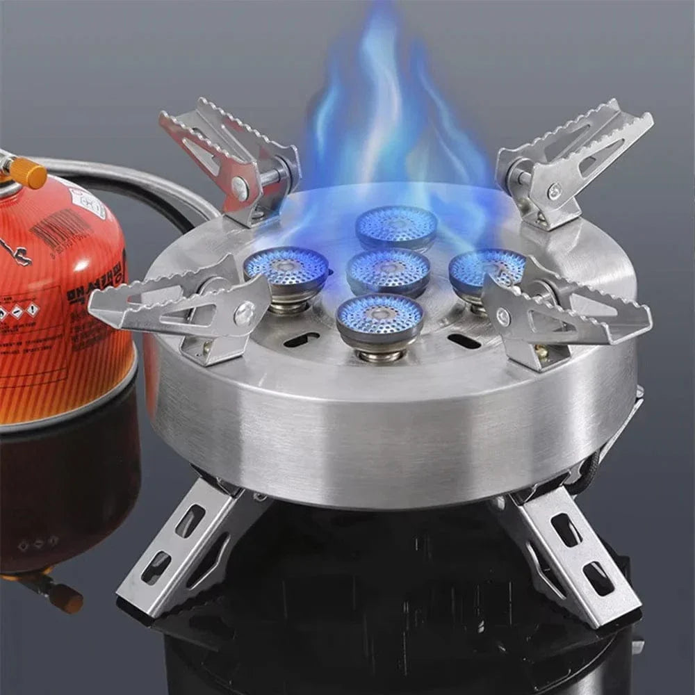 Often Accessories Often High Power Wind Resist 5 Heads Steel ButaneGas Fire Stove 12800W