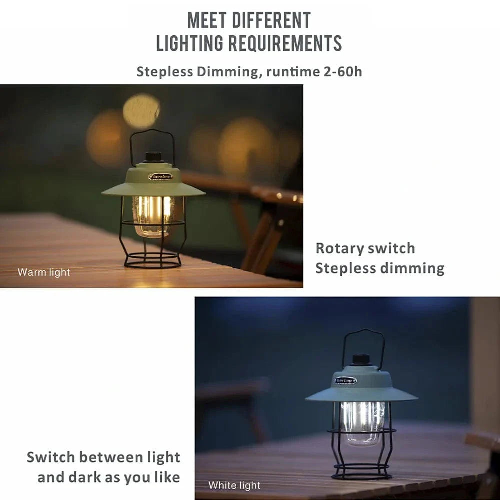 Often Accessories Often Outdoor USB Rechargeable Power Bank Smart Dimmer Retro Lamp (Large Size)