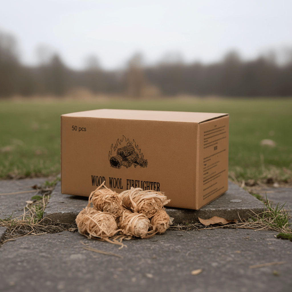 Often Outdoors Firestarters Fire Starters Natural Wool Wood - Often 100% Organic Easy Burn Camp Firelighters