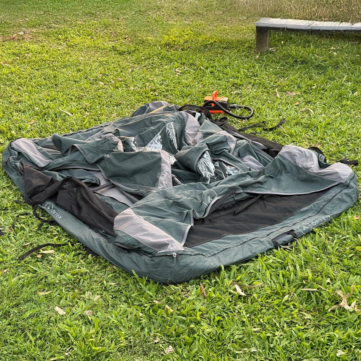 Often Tent Deep Green Often Alligator Inflatable Rooftop Tent