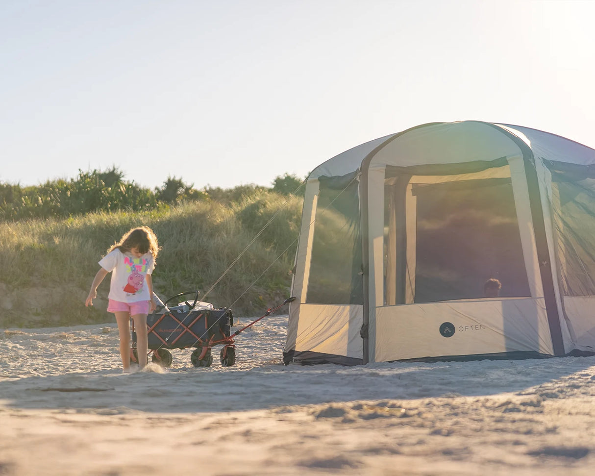 Often Bunker - Inflatable Hexagonal Dome Camping Beach Shelter Tent