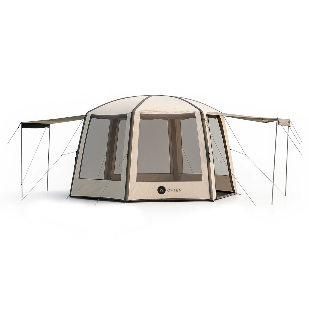Often Bunker - Inflatable Hexagonal Dome Camping Beach Shelter Tent