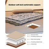 Often Accessories 2 Persons (200 x 132 x 10cm / 52x79x4in) x 10 cm Thickness Often Deluxe Self Inflatable Soft Foam Air Mattress