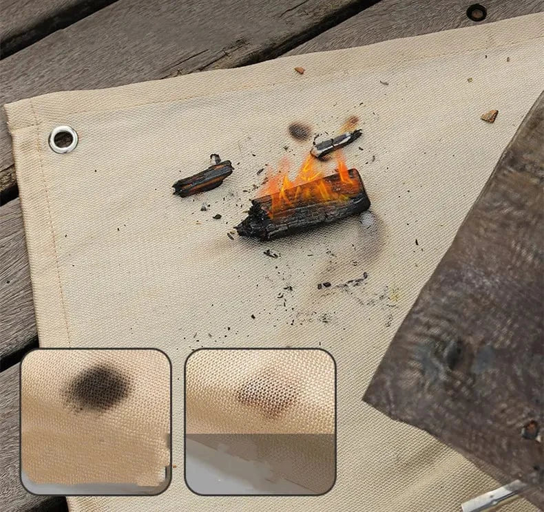 Often Accessories 39' x 39' (1 mt x 1 mt) Often Fireproof Fiberglass Mat Protection