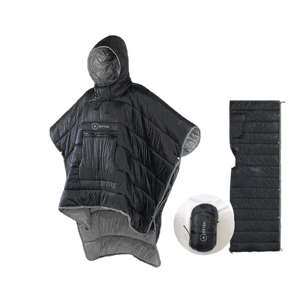 Often Alaska Rain Poncho — Waterproof Hiking Camping Poncho