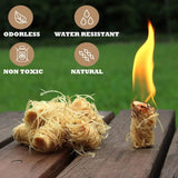 Often Accessories Fire Starters 100% Organic All Natural Easy Burn Wool Wood