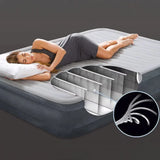 Often Accessories Intex High Quality Plush Inflatable Mattress Built-In Electric Pump (Double Bed)