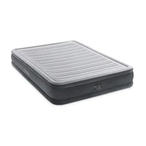Intex Plush Inflatable Double Air Mattress — Built-in Pump