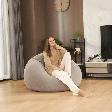 Often Accessories Intex Inflatable Beanless Bag Lounge Single Chair Lazy Sofa