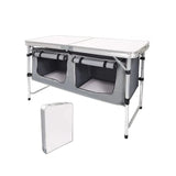 Often Accessories Light Grey Often Foldable Lightweight Storage Picnic Table