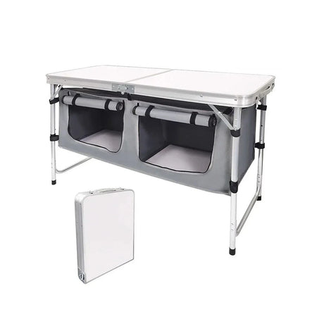 Often Accessories Light Grey Often Foldable Lightweight Storage Picnic Table