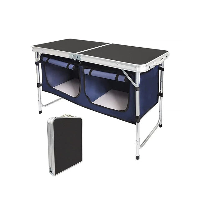 Often Accessories Navy Blue Often Foldable Lightweight Storage Picnic Table