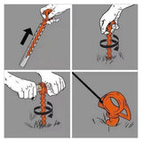Often Accessories Often 30cm Heavy Duty Spiral Sand Dirt Stake