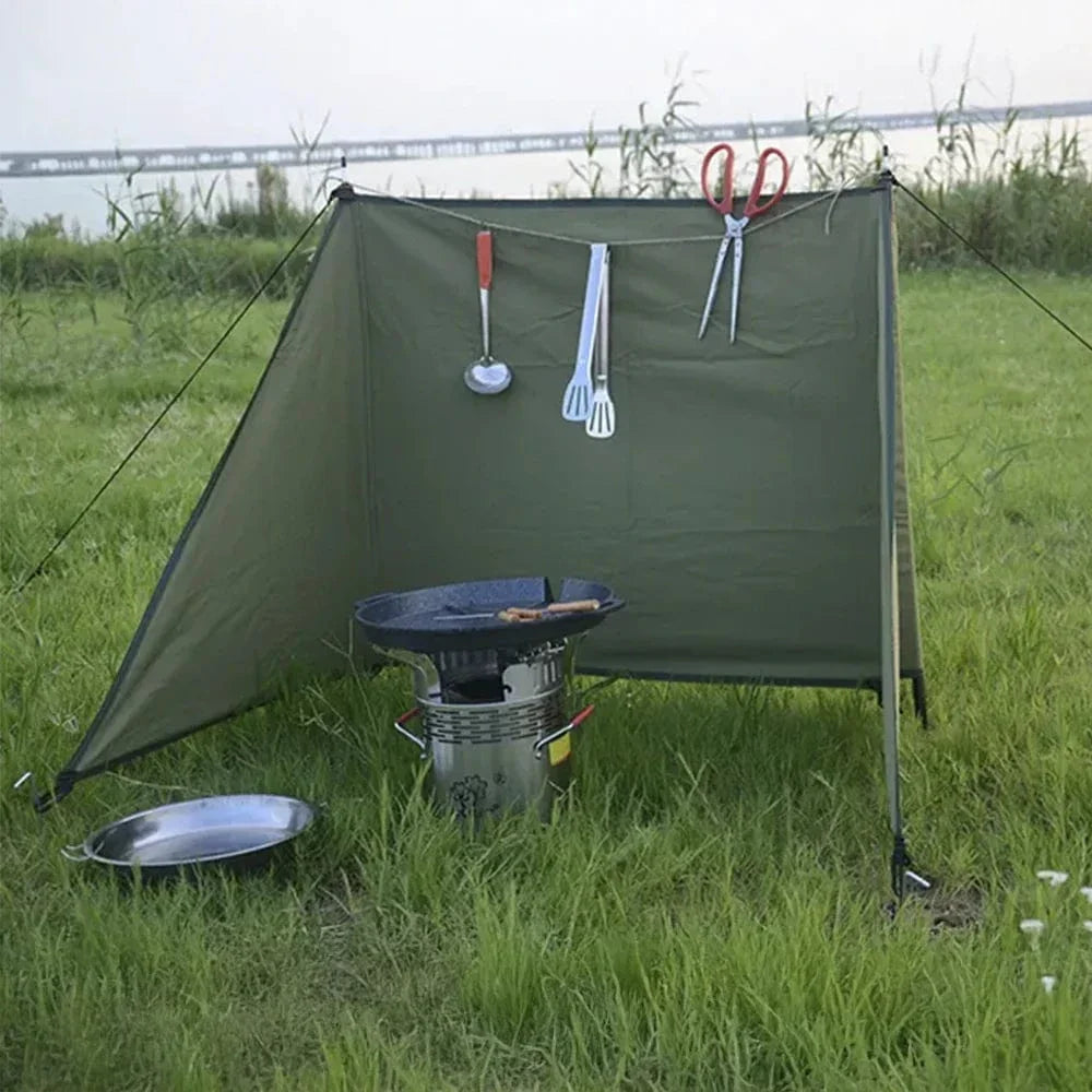 Often Accessories Often Canvas Folding Windshield Wall Windbreaker Windscreen