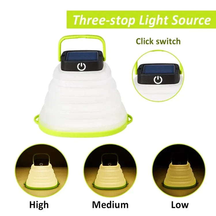Often Accessories Often Collapsible Solar/USB Emergency Lamp Light