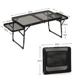 Often Accessories Often Craft Adjustable Aluminum Table with shelves