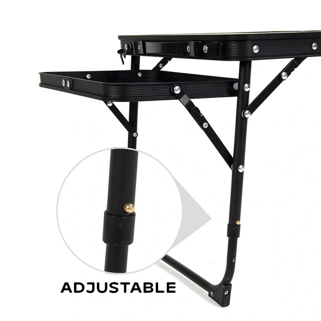 Often Accessories Often Craft Adjustable Aluminum Table with shelves