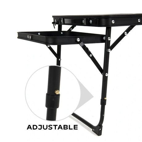 Often Accessories Often Craft Adjustable Aluminum Table with shelves