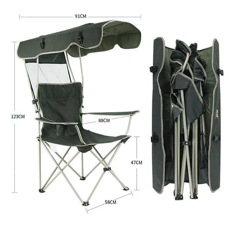 Often Accessories Often Foldable Outdoor Chair With Adjustable Canopy