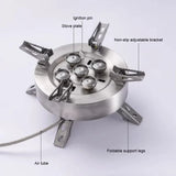 Often Accessories Often High Power Wind Resist 5 Heads Steel ButaneGas Fire Stove 12800W