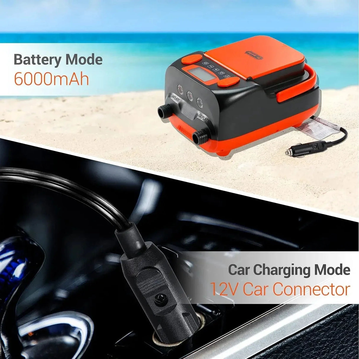 Often Accessories Often High Pressure Electric Two-Way Air Pump DC & Rechargeable