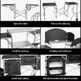 Often Accessories Often Multifunctional Foldable Mobile Kitchen Station BBQ