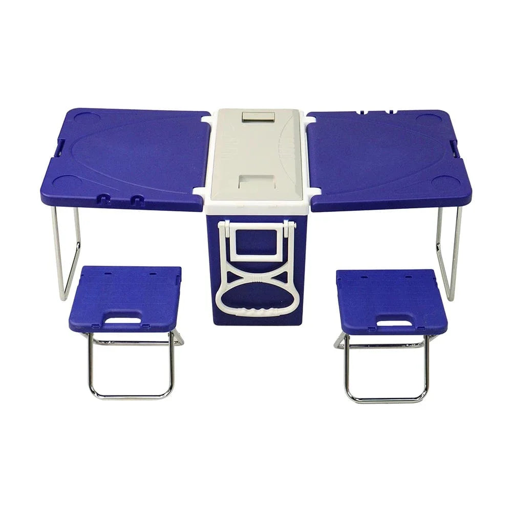 Often Accessories Often Multifunctional Portable Cart Wing Cooler With Folding Table and Chairs