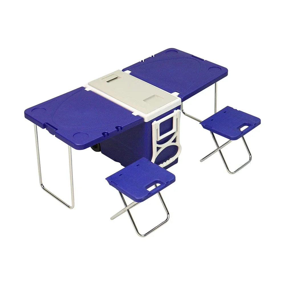Often Accessories Often Multifunctional Portable Cart Wing Cooler With Folding Table and Chairs