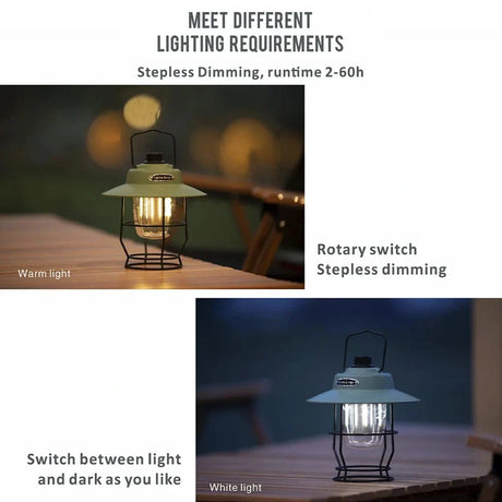Often Accessories Often Outdoor USB Rechargeable Power Bank Smart Dimmer Retro Lamp (Large Size)