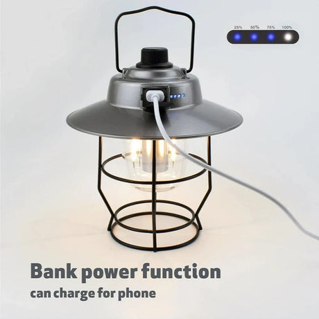 Often Accessories Often Outdoor USB Rechargeable Power Bank Smart Dimmer Retro Lamp (Large Size)