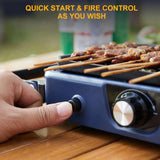 Often Accessories Often Portable Deluxe Double Burner Stove Iron Grill