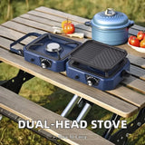Often Accessories Often Portable Deluxe Double Burner Stove Iron Grill