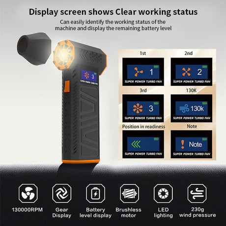 Often Accessories Often Twister Wireless Turbo Mini Fan Blower