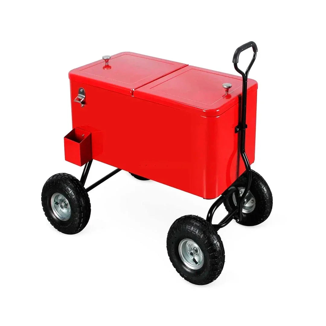 Often Accessories Red Often 75 Lt Offroad Insulated Retro Wagon Cooler Cart