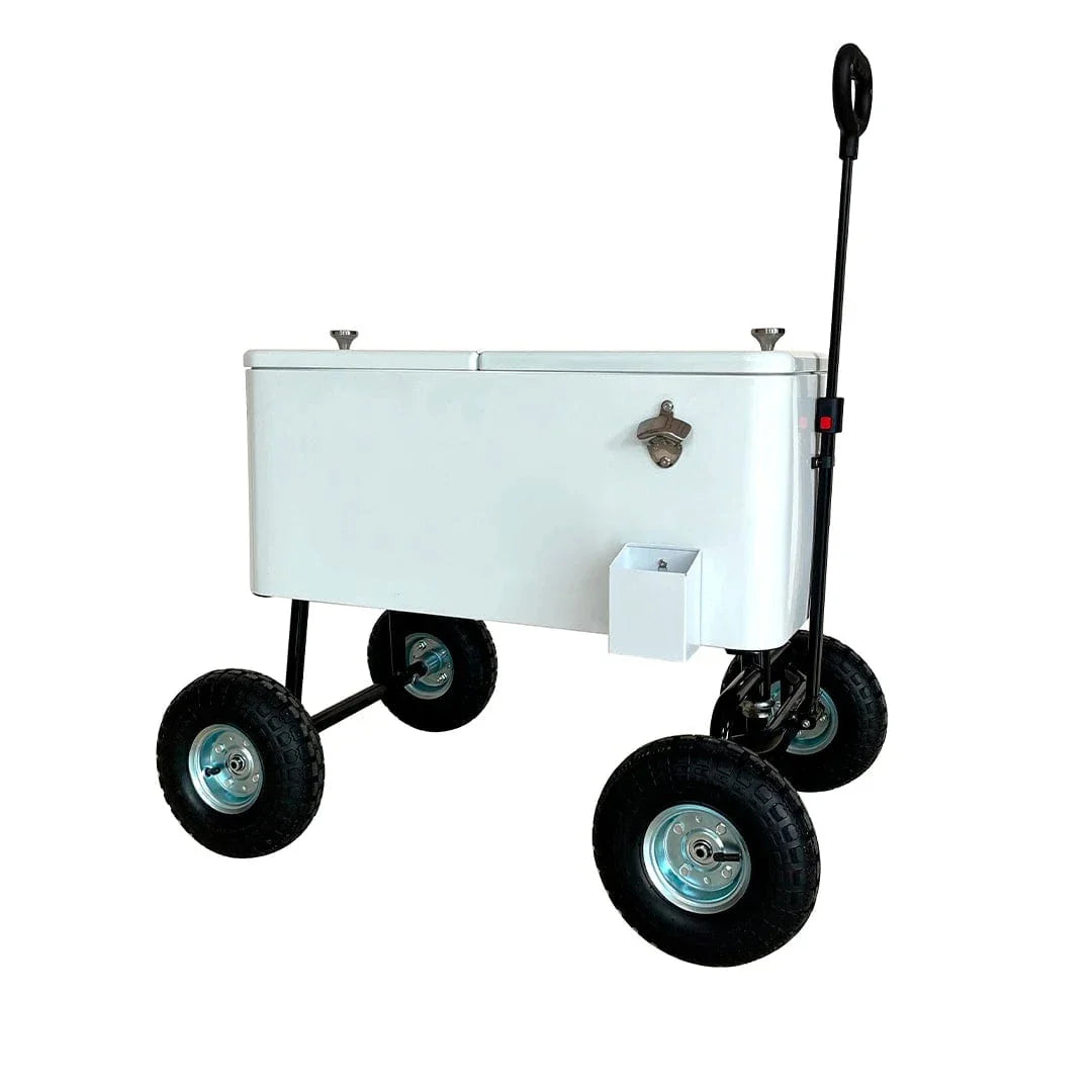 Often Accessories White Often 75 Lt Offroad Insulated Retro Wagon Cooler Cart