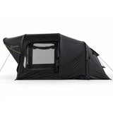 Often Raven side window with the mesh screen in and the privacy curtain rolled up above it